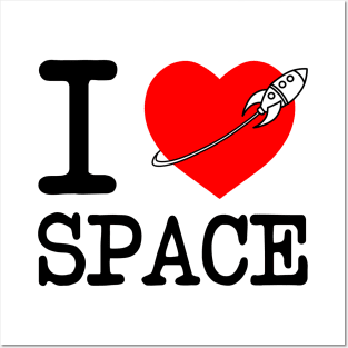 I Heart Space Posters and Art